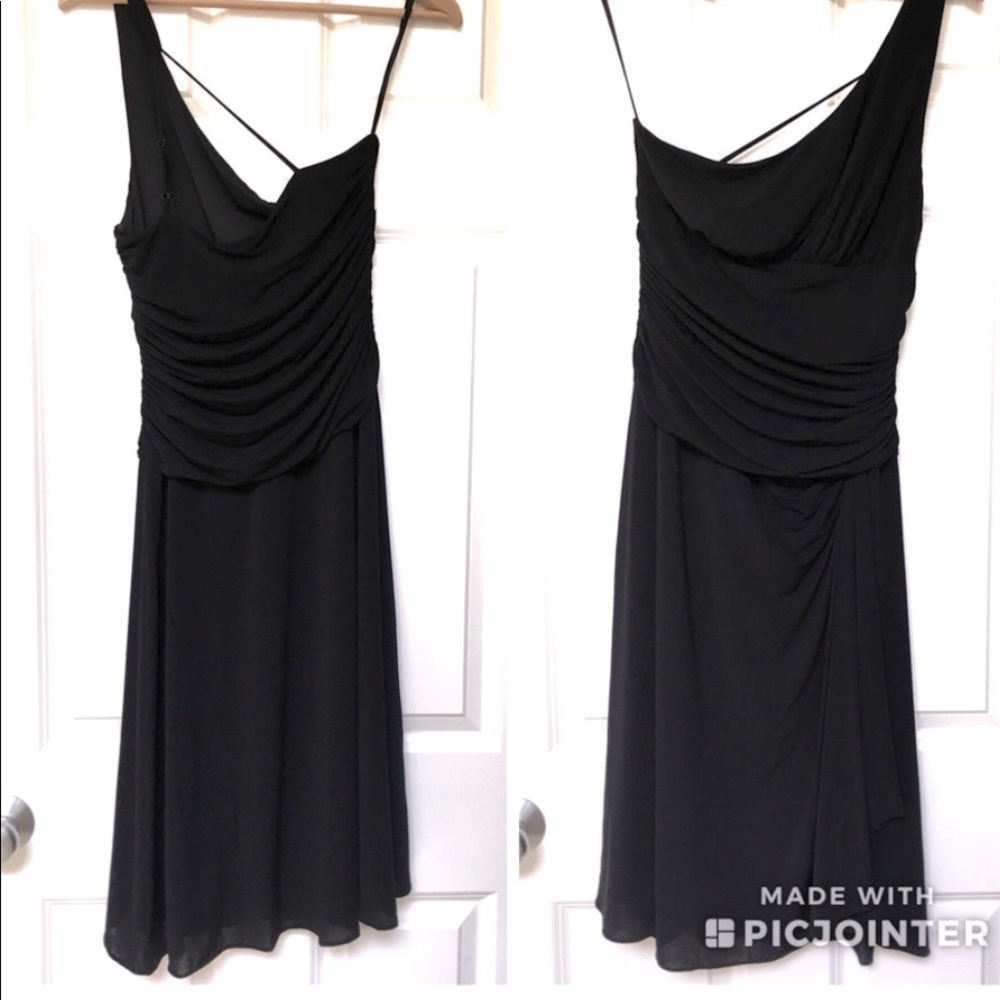 BCBGMaxazria Shoulder Ruched Cocktail Dress XS